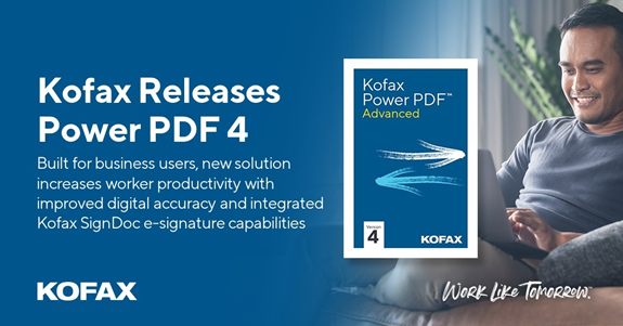 Kofax發(fā)布Power PDF 4：內(nèi)置RPA、流程編排、認(rèn)知捕獲等智能技術(shù)