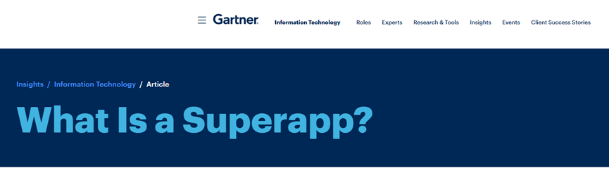 Gartner：什么是超級(jí)應(yīng)用程序？